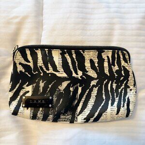 L.A.M.B. Black and White Cosmetic Pouch / Bag